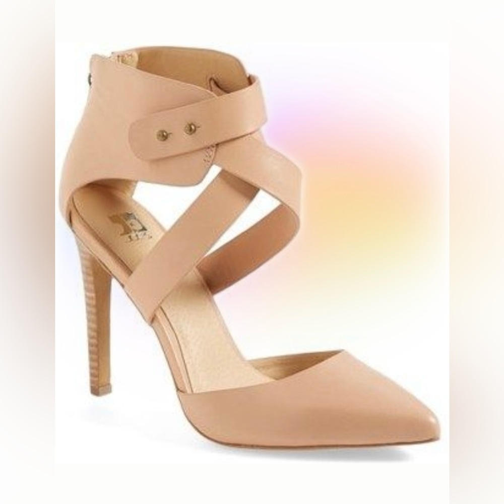 Joe's Jeans Pete Pointy Toe Nude/Blush Heels